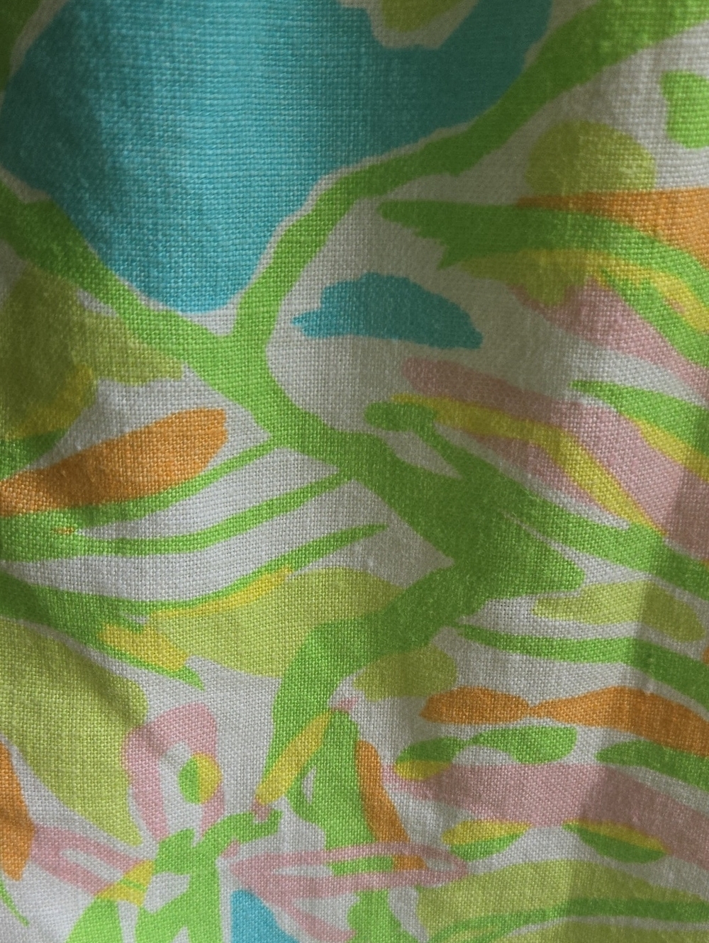 Lilly Pulitzer Hayden Elephant Ear Print Linen Mini Skirt Size Large - Picture 5 of 9
